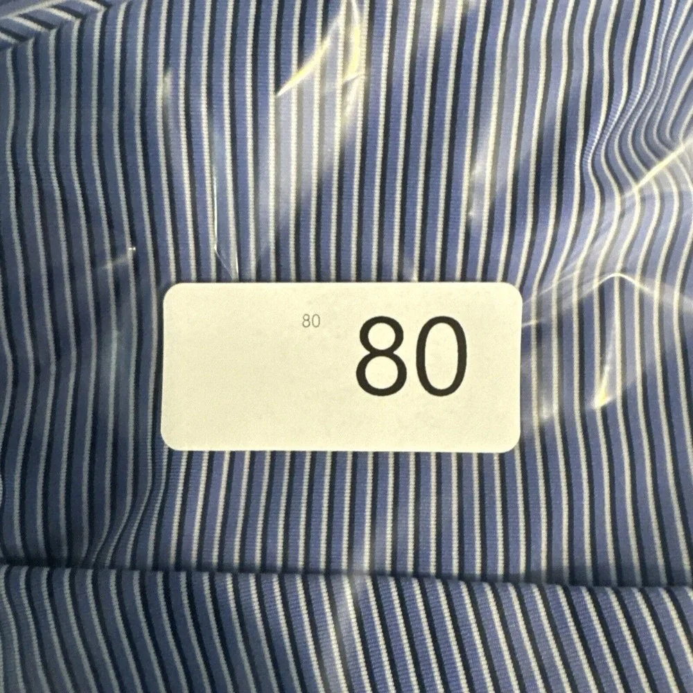 RLX‎ Ralph Lauren Polo Mens Large Blue Striped Moisture Wicking